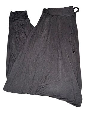 Black Drop Crotch Joggers
